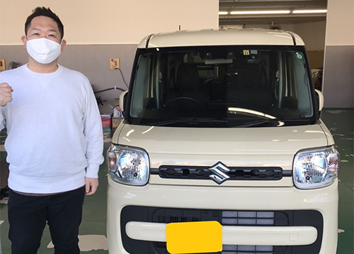 スムーズすぎて驚くほどの対応で、あとからお話した納車希望日にも合わせていただき、大変感謝しています。ありがとうございます。